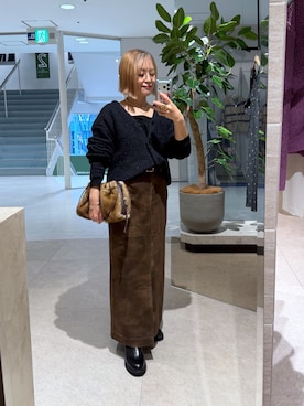 「RIVE DROITE（リヴドロワ）のアイテム」を使った、rd_mioさん（レディース・153cm）の冬コーディネート