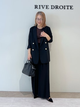 「パンツスタイル」｜「アイテム（ジャケット/アウター）」を使った、rd_mioさん（レディース・153cm）の夏コーディネート