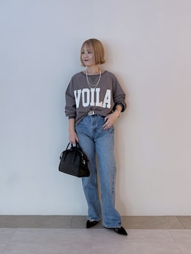 「アイテム（バングル/リストバンド）」を使った、rd_mioさん（レディース・153cm）の冬コーディネート