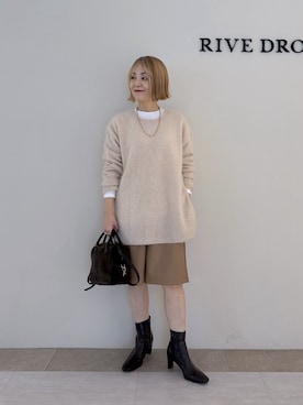 「アイテム（タンクトップ）」を使った、rd_mioさん（レディース・153cm）の秋コーディネート