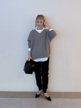 「RIVE DROITE（リヴドロワ）のアイテム」を使った、rd_mioさん（レディース・153cm）の冬コーディネート