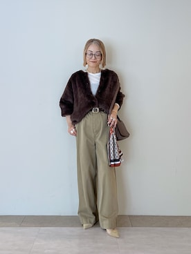「アイテム（タンクトップ）」を使った、rd_mioさん（レディース・153cm）の秋コーディネート