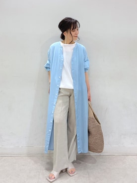 「オンオフ兼用」｜「アイテム（ブレスレット）」を使った、rd_mioさん（レディース・153cm）の春コーディネート