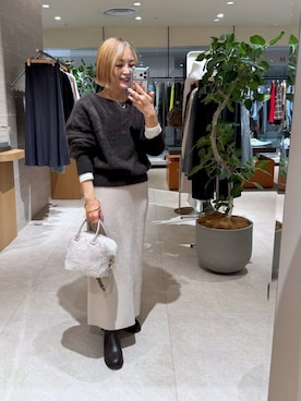 「アイテム（チョーカー）」を使った、rd_mioさん（レディース・153cm）の冬コーディネート