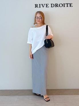 「アイテム（タンクトップ）」を使った、rd_mioさん（レディース・153cm）の夏コーディネート