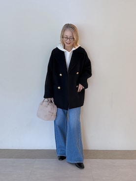 「アイテム（ブーツ）」を使った、rd_mioさん（レディース・153cm）の秋コーディネート