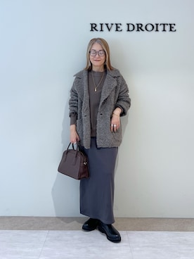 「アイテム（ブレスレット）」を使った、rd_mioさん（レディース・153cm）の秋コーディネート