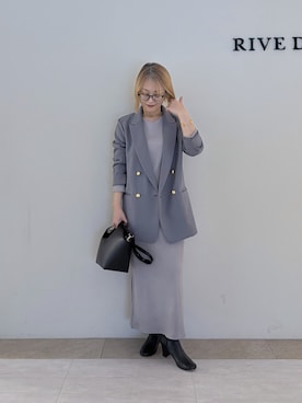 「RIVE DROITE（リヴドロワ）のアイテム」を使った、rd_mioさん（レディース・153cm）の冬コーディネート