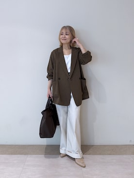 「RIVE DROITE（リヴドロワ）のアイテム（アクセサリー）」を使った、rd_mioさん（レディース・153cm）の春コーディネート