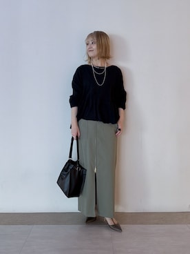 「RIVE DROITE（リヴドロワ）のアイテム（アクセサリー）」を使った、rd_mioさん（レディース・153cm）の春コーディネート