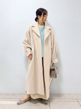 「RIVE DROITE（リヴドロワ）のアイテム（バレエシューズ）」を使った、rd_mioさん（レディース・153cm）の冬コーディネート