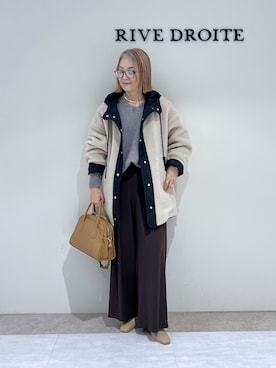 「アイテム（チョーカー）」を使った、rd_mioさん（レディース・153cm）の秋コーディネート