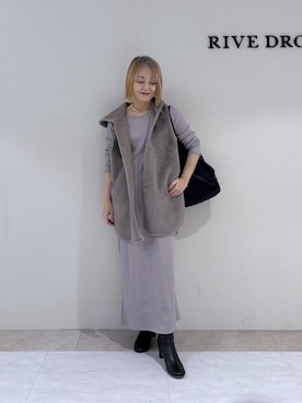 「RIVE DROITE（リヴドロワ）のアイテム」を使った、rd_mioさん（レディース・153cm）の冬コーディネート