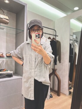 「RIVE DROITE（リヴドロワ）のアイテム（キャップ）」を使った、rd_mioさん（レディース・153cm）の秋コーディネート