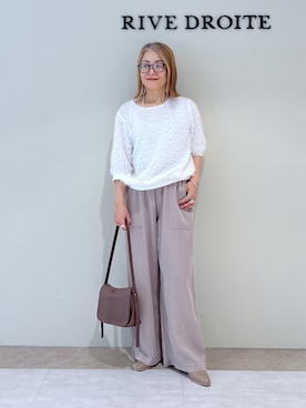 「タンクトップ」｜「アイテム（アクセサリー）」を使った、rd_mioさん（レディース・153cm）の秋コーディネート