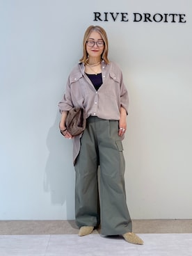 「タンクトップ」｜「アイテム（その他シューズ）」を使った、rd_mioさん（レディース・153cm）の秋コーディネート