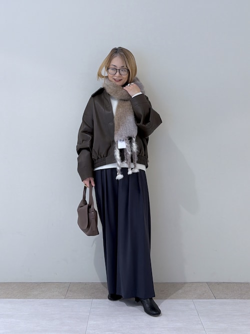 【洗練された着こなしに】合皮ブルゾン