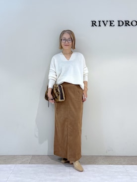 「アイテム（チョーカー）」を使った、rd_mioさん（レディース・153cm）の秋コーディネート