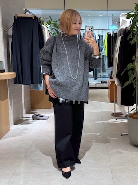 「アイテム（バングル/リストバンド）」を使った、rd_mioさん（レディース・153cm）の冬コーディネート