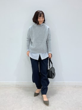 「アイテム（パンプス、グリーン系）」を使った、rd_mioさん（レディース・153cm）の秋コーディネート