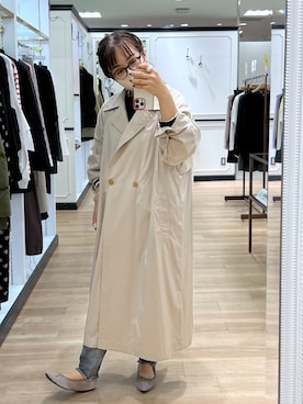 「RIVE DROITE（リヴドロワ）のアイテム（バレエシューズ）」を使った、rd_mioさん（レディース・153cm）の冬コーディネート