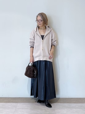 「アイテム（チョーカー）」を使った、rd_mioさん（レディース・153cm）の秋コーディネート