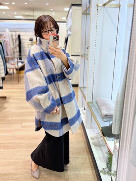 「RIVEDROITE」｜「アイテム（その他アウター）」を使った、rd_mioさん（レディース・153cm）の秋コーディネート