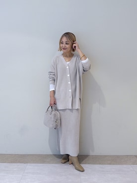 「アイテム（バングル/リストバンド）」を使った、rd_mioさん（レディース・153cm）の秋コーディネート