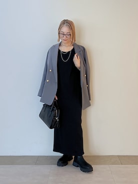 「アイテム（チョーカー）」を使った、rd_mioさん（レディース・153cm）の秋コーディネート