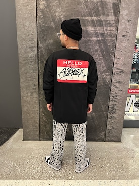 「AVIREX（アヴィレックス）のアイテム（スウェット）」を使った、Kentaさん（メンズ・166cm）の冬コーディネート