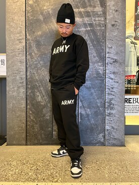 「AVIREX（アヴィレックス）のアイテム（ニットキャップ/ビーニー）」を使った、Kentaさん（メンズ・166cm）の秋コーディネート
