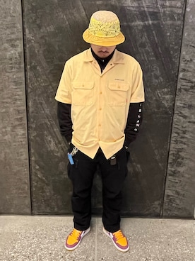 「AVIREX（アヴィレックス）のアイテム（スウェット）」を使った、Kentaさん（メンズ・166cm）の春コーディネート