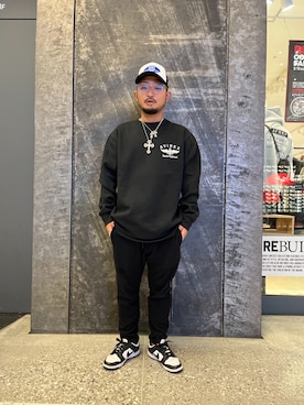 「アイテム（キャップ）」を使った、Kentaさん（メンズ・166cm）の秋コーディネート