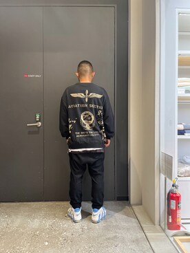 「AVIREX（アヴィレックス）のアイテム（スウェット）」を使った、Kentaさん（メンズ・166cm）の秋コーディネート