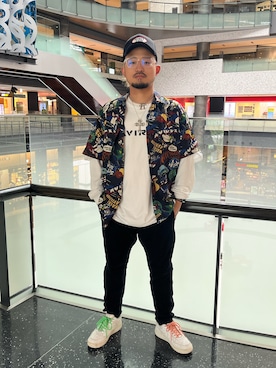 「AVIREX（アヴィレックス）のアイテム（キャップ）」を使った、Kentaさん（メンズ・166cm）の春コーディネート