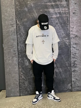 「AVIREX（アヴィレックス）のアイテム（キャップ）」を使った、Kentaさん（メンズ・166cm）の春コーディネート