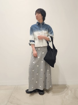 「MM6 Maison Margiela（ｴﾑｴﾑｼｯｸｽ ﾒｿﾞﾝ ﾏﾙｼﾞｪﾗ）のアイテム」を使った、cherurinさん（レディース・166cm）の春コーディネート