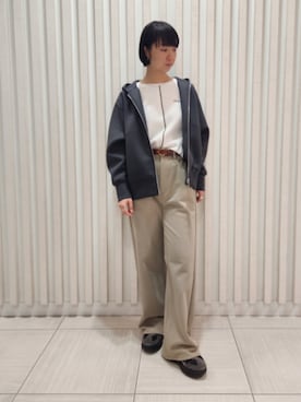 「upperhights（アッパーハイツ）のアイテム」を使った、cherurinさん（レディース・166cm）の冬コーディネート