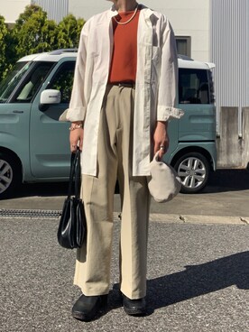 「Oriens JOURNAL STANDARD（オリエンス ジャーナルスタンダード）のアイテム（パンツ）」を使った、✌️さん（メンズ・172cm）の夏コーディネート