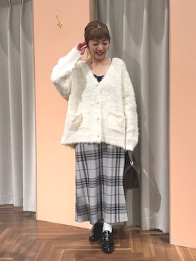 「アイテム（カーディガン/ボレロ）」を使った、あゆこさん（レディース・158cm）の秋コーディネート