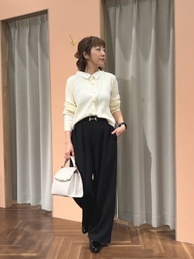 「natural couture（ナチュラルクチュール）のアイテム」を使った、あゆこさん（レディース・158cm）の秋コーディネート