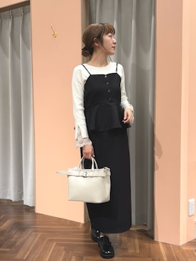 「natural couture（ナチュラルクチュール）のアイテム」を使った、あゆこさん（レディース・158cm）の秋コーディネート