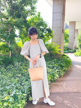 「カコバッグ」｜あゆこさん（レディース・158cm）の夏コーディネート