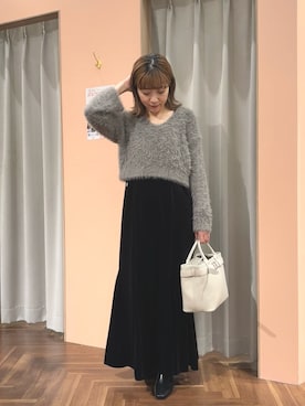 「アイテム（ワンピース）」を使った、あゆこさん（レディース・158cm）の秋コーディネート