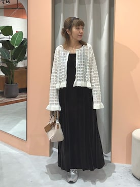 「ベロア」｜あゆこさん（レディース・158cm）の秋コーディネート