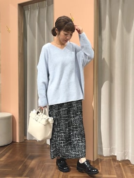 「natural couture（ナチュラルクチュール）のアイテム」を使った、あゆこさん（レディース・158cm）の秋コーディネート