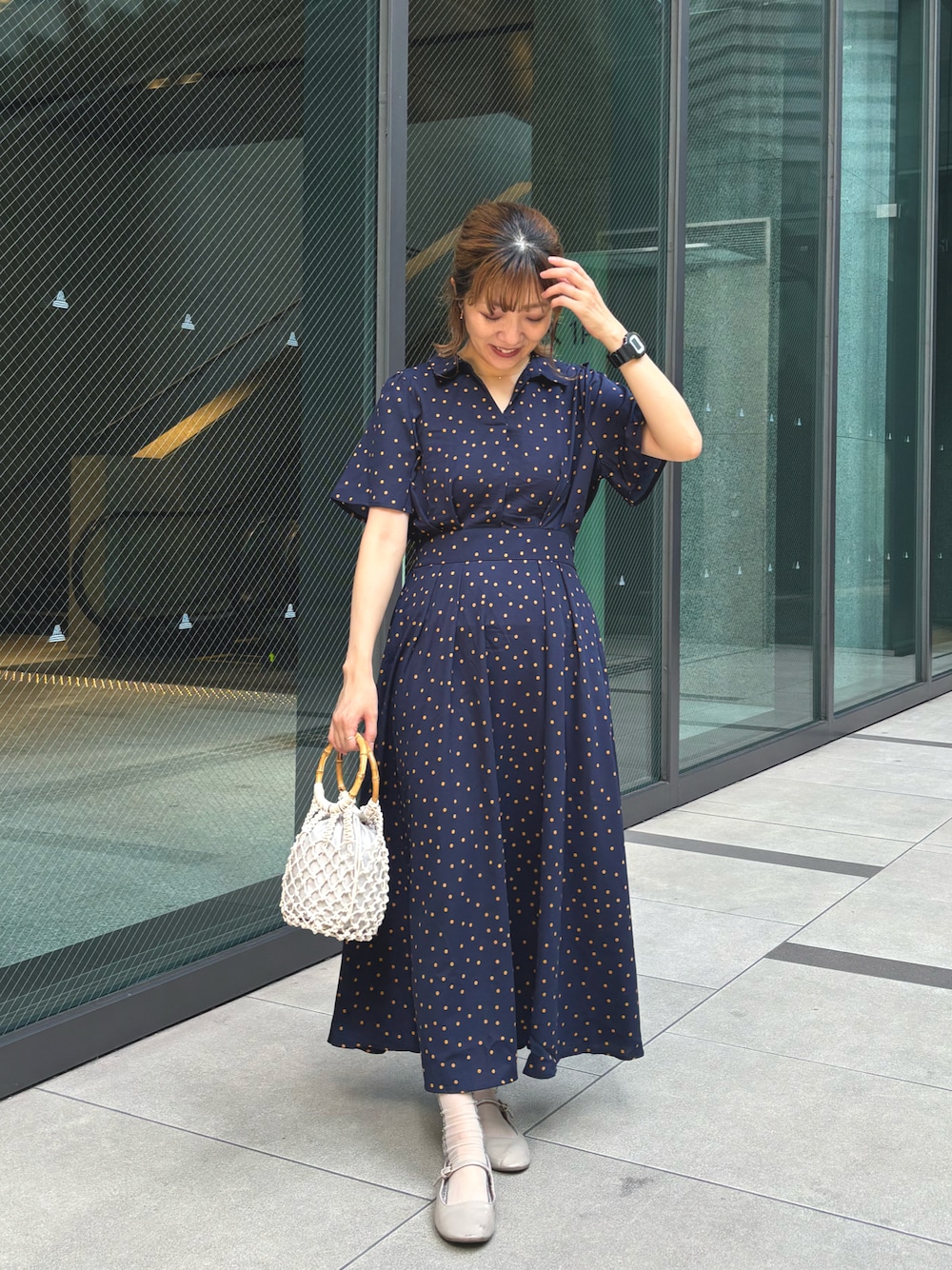 natural couture（ナチュラルクチュール）の「スキッパー衿フレア袖  