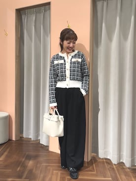 「natural couture（ナチュラルクチュール）のアイテム」を使った、あゆこさん（レディース・158cm）の秋コーディネート