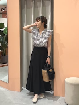 「natural couture（ナチュラルクチュール）のアイテム」を使った、あゆこさん（レディース・158cm）の春コーディネート