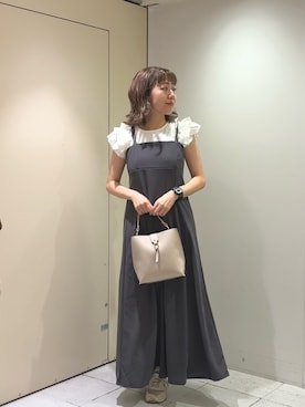 「アイテム（ワンピース/ドレス）」を使った、あゆこさん（レディース・158cm）の夏コーディネート